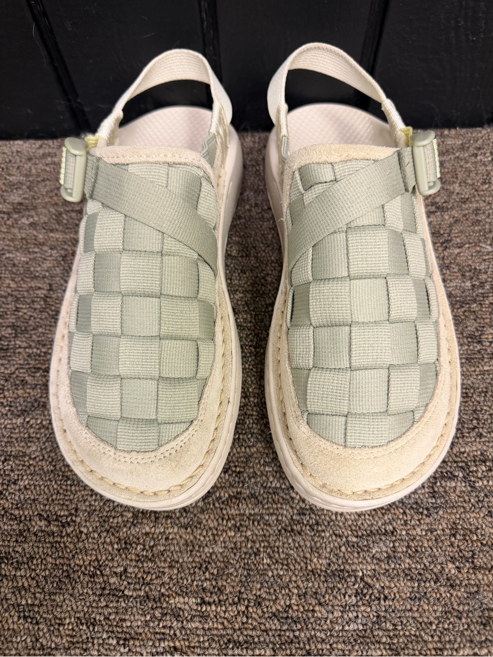 Chaco Canyon Woven Clog Women’s 8 Sunlit Sage Green Slingback JCH110164Z
